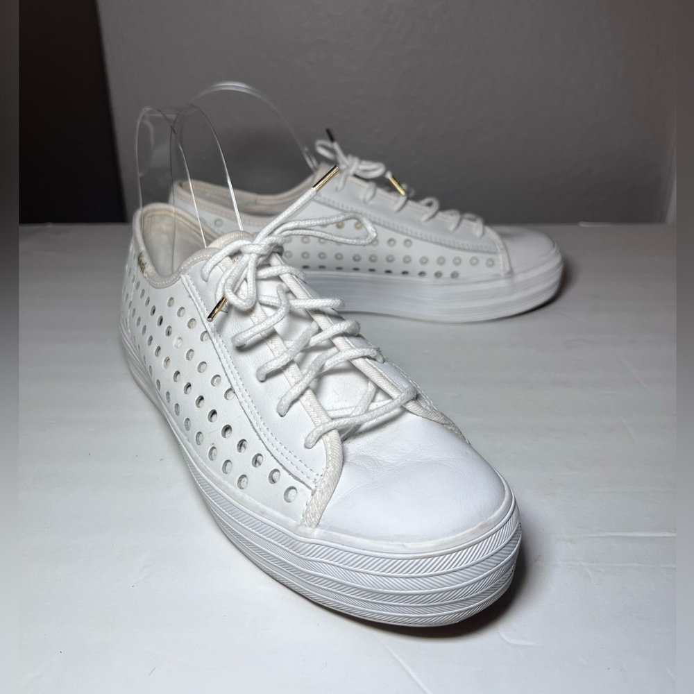Keds Triple Kick Perf Leather Sneakers White